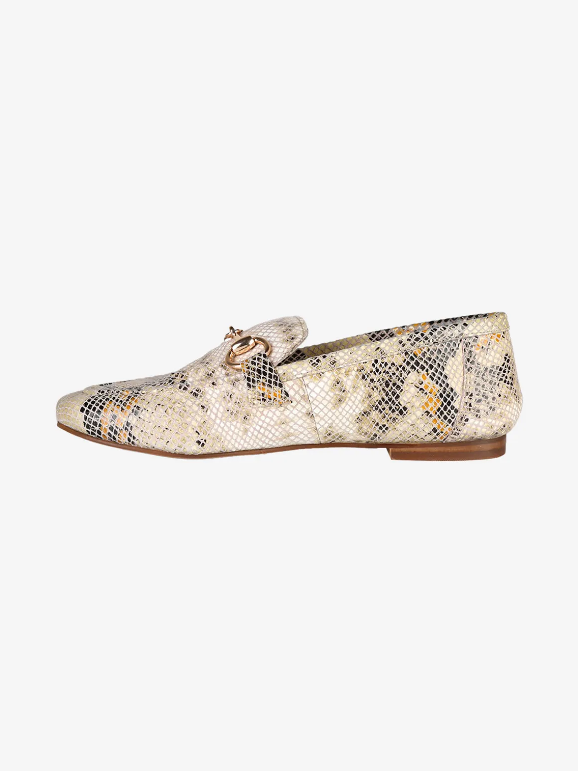 Hosis Mocassini donna in pelle animalier