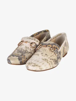 Hosis Mocassini donna in pelle animalier