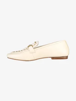 Hosis Mocassini donna in pelle con borchie