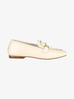 Hosis Mocassini donna in pelle con borchie