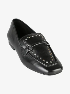 Hosis Mocassini donna in pelle con borchie