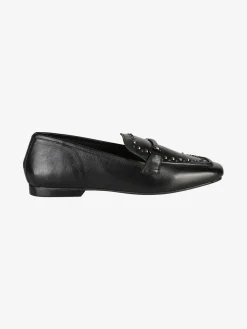 Hosis Mocassini donna in pelle con borchie