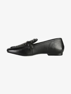 Hosis Mocassini donna in pelle con borchie