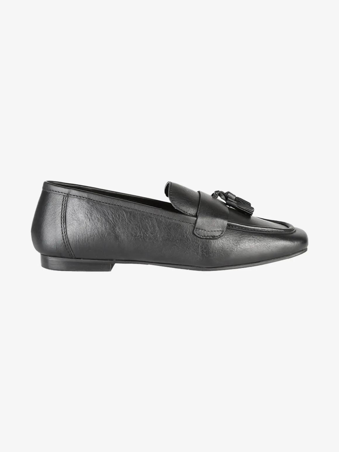Hosis Mocassini donna in vera pelle con nappine