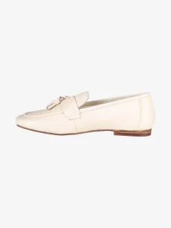 Hosis Mocassini donna in vera pelle con nappine