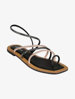 Hosis Sandali donna infrapollice con strass