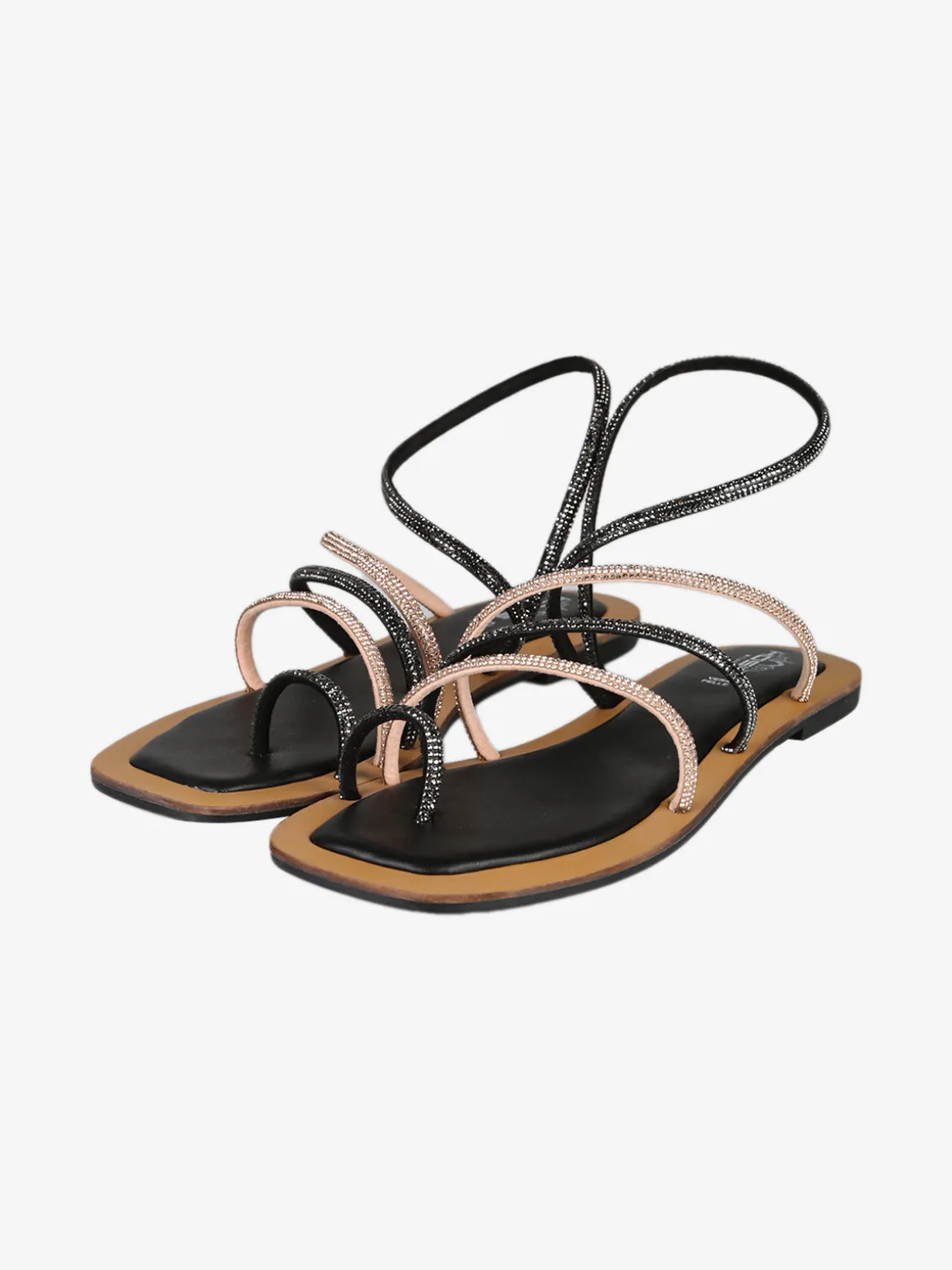 Hosis Sandali donna infrapollice con strass