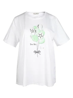 H20 T-shirt donna con stampa taglie forti