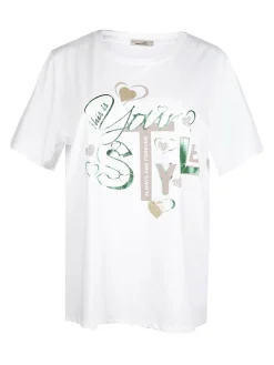 H20 T-shirt donna con stampa taglie forti