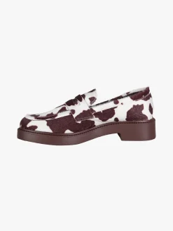Ideal Shoes Mocassini donna bicolore