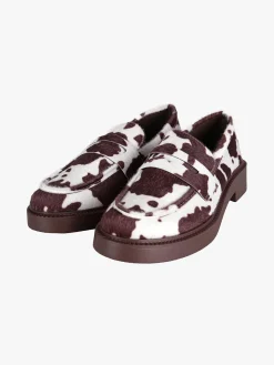 Ideal Shoes Mocassini donna bicolore