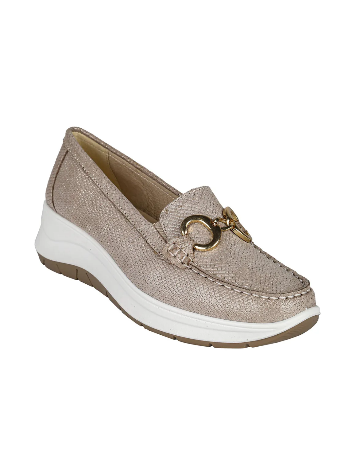 Igi&Co Mocassini donna in pelle con zeppa
