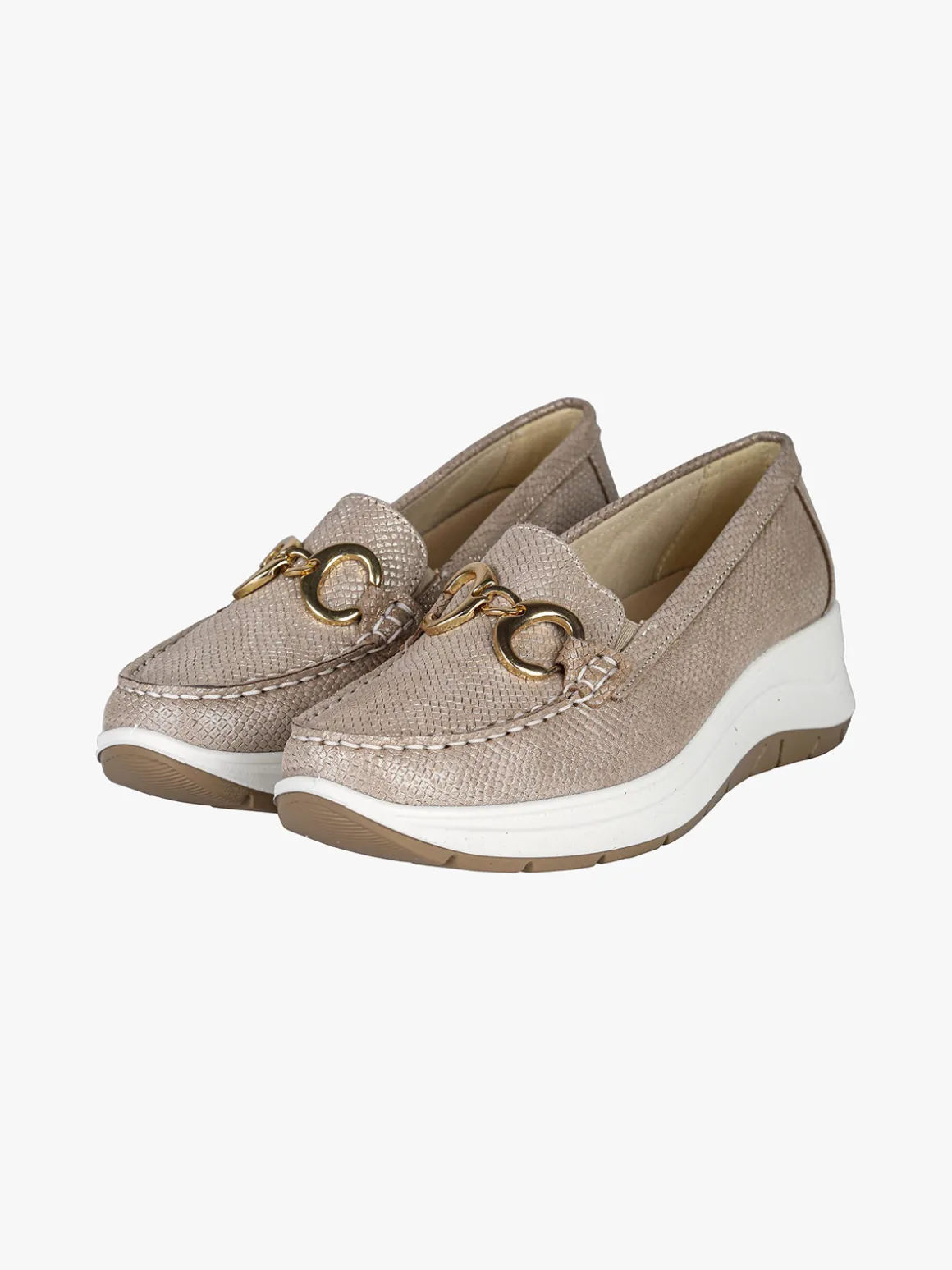 Igi&Co Mocassini donna in pelle con zeppa