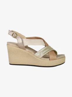 Igi&Co Sandali da donna in pelle con zeppa