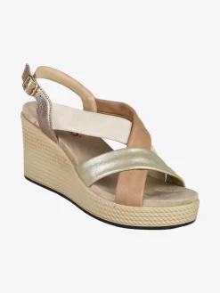 Igi&Co Sandali da donna in pelle con zeppa