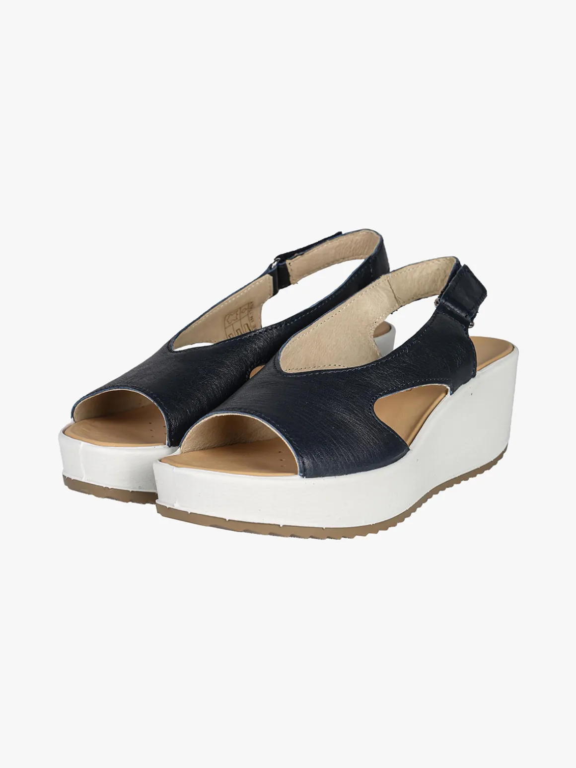 Igi&Co Sandali donna in pelle con zeppa platform