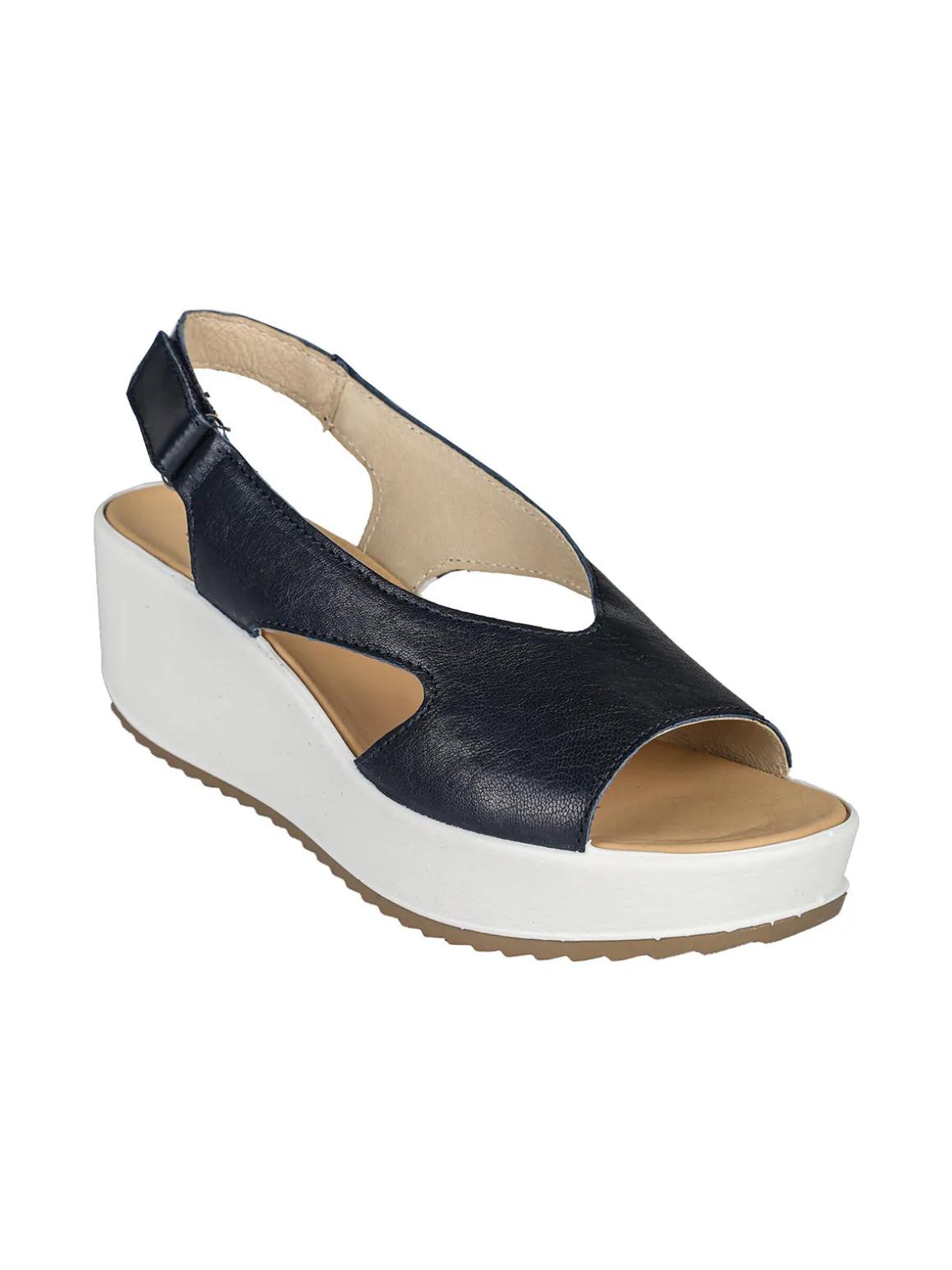 Igi&Co Sandali donna in pelle con zeppa platform