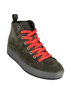 Igi&Co Sneakers alte in pelle scamosciata da donna con lacci e zip