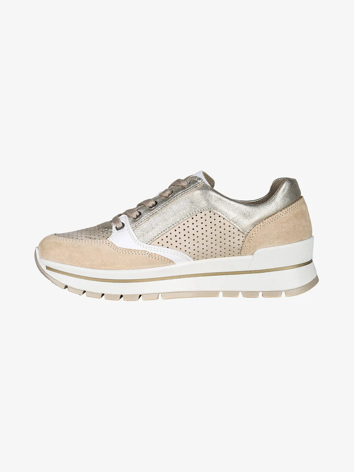 Igi&Co Sneakers casual in pelle da donna con zip e lacci