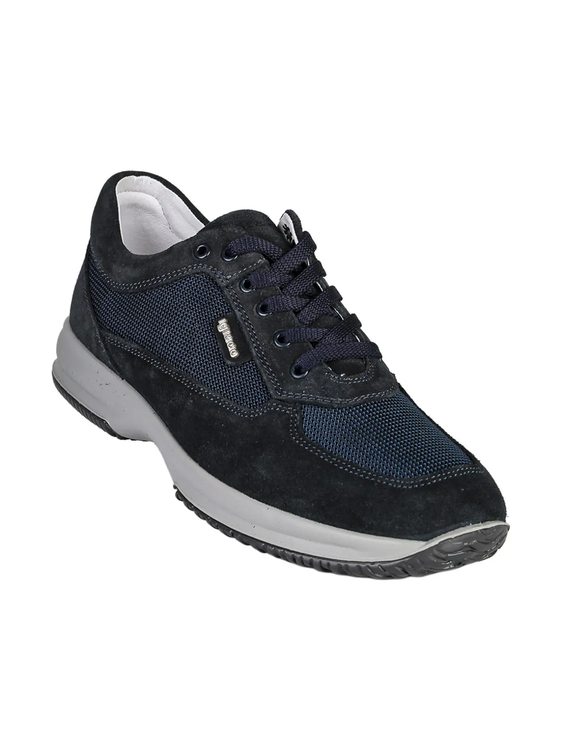 Igi&Co Sneakers da uomo in pelle scamosciata - blu scuro