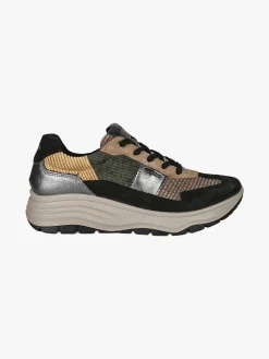 Igi&Co Sneakers donna in pelle scamosciata e dettagli velluto con zeppa - multicolore
