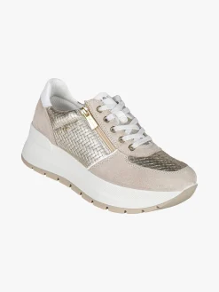 Igi&Co Sneakers donna in pelle con zeppa platform