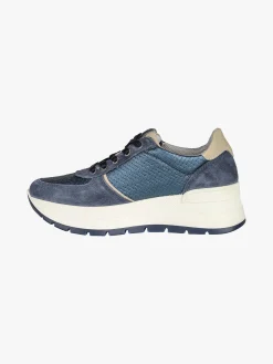 Igi&Co Sneakers donna in pelle con zeppa platform