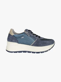 Igi&Co Sneakers donna in pelle con zeppa platform