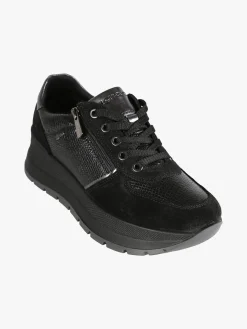 Igi&Co Sneakers donna in pelle scamosciata con zeppa platform