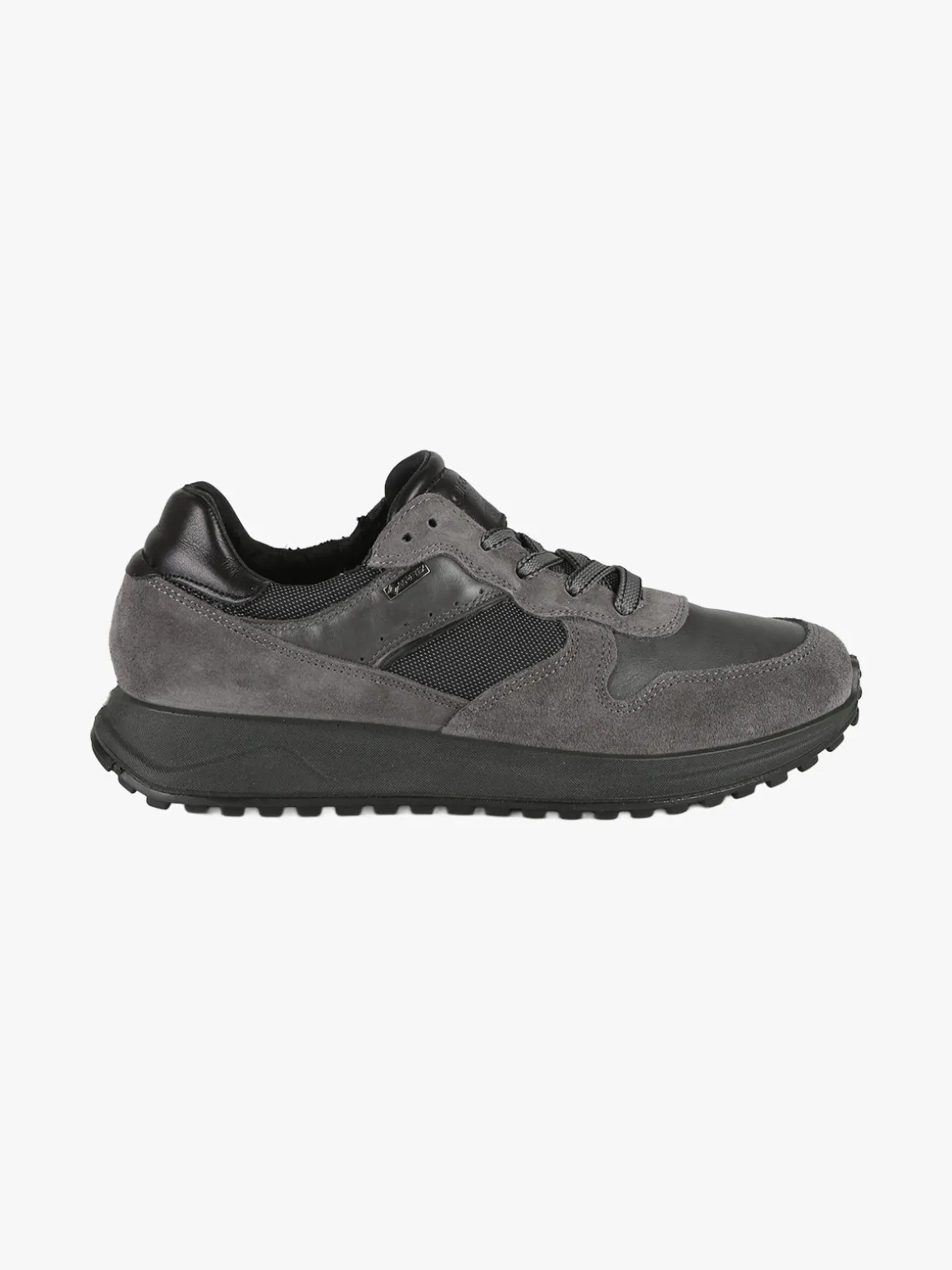 Igi&Co Sneakers stringate da uomo in pelle - antracite