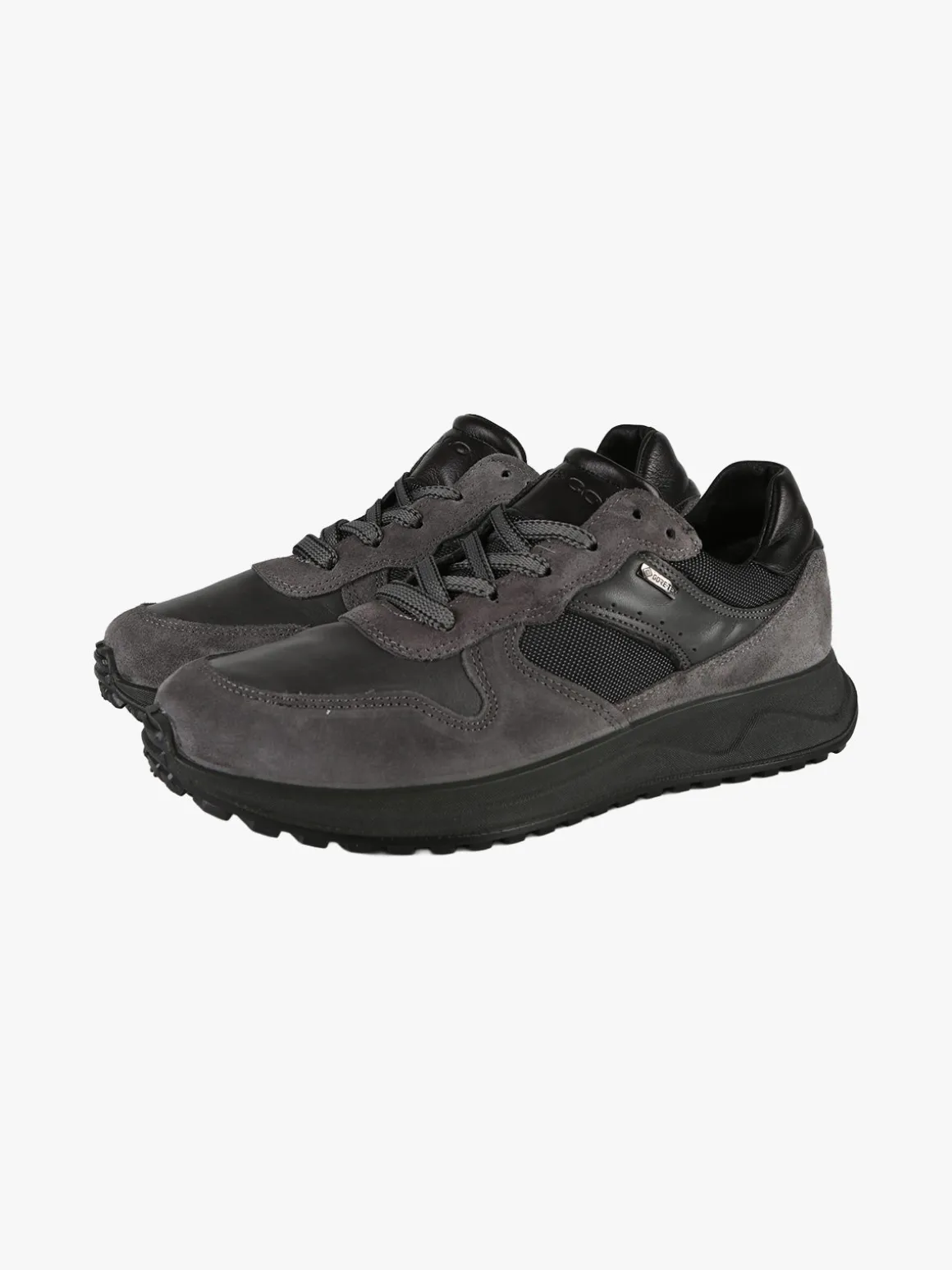 Igi&Co Sneakers stringate da uomo in pelle - antracite