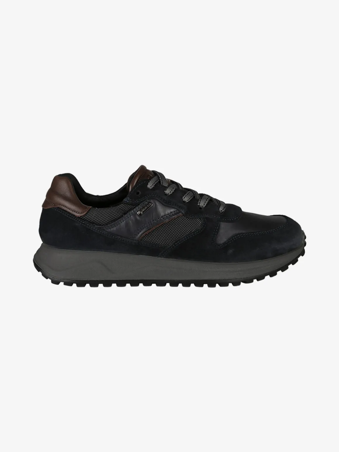 Igi&Co Sneakers uomo stringate in pelle scamosciata - blu scuro