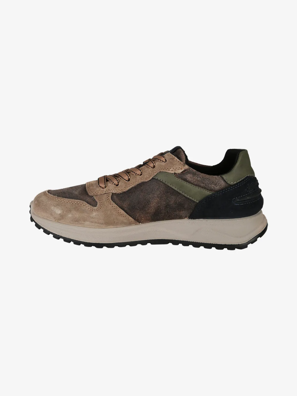 Igi&Co Sneakers uomo stringate in pelle scamosciata - multicolore