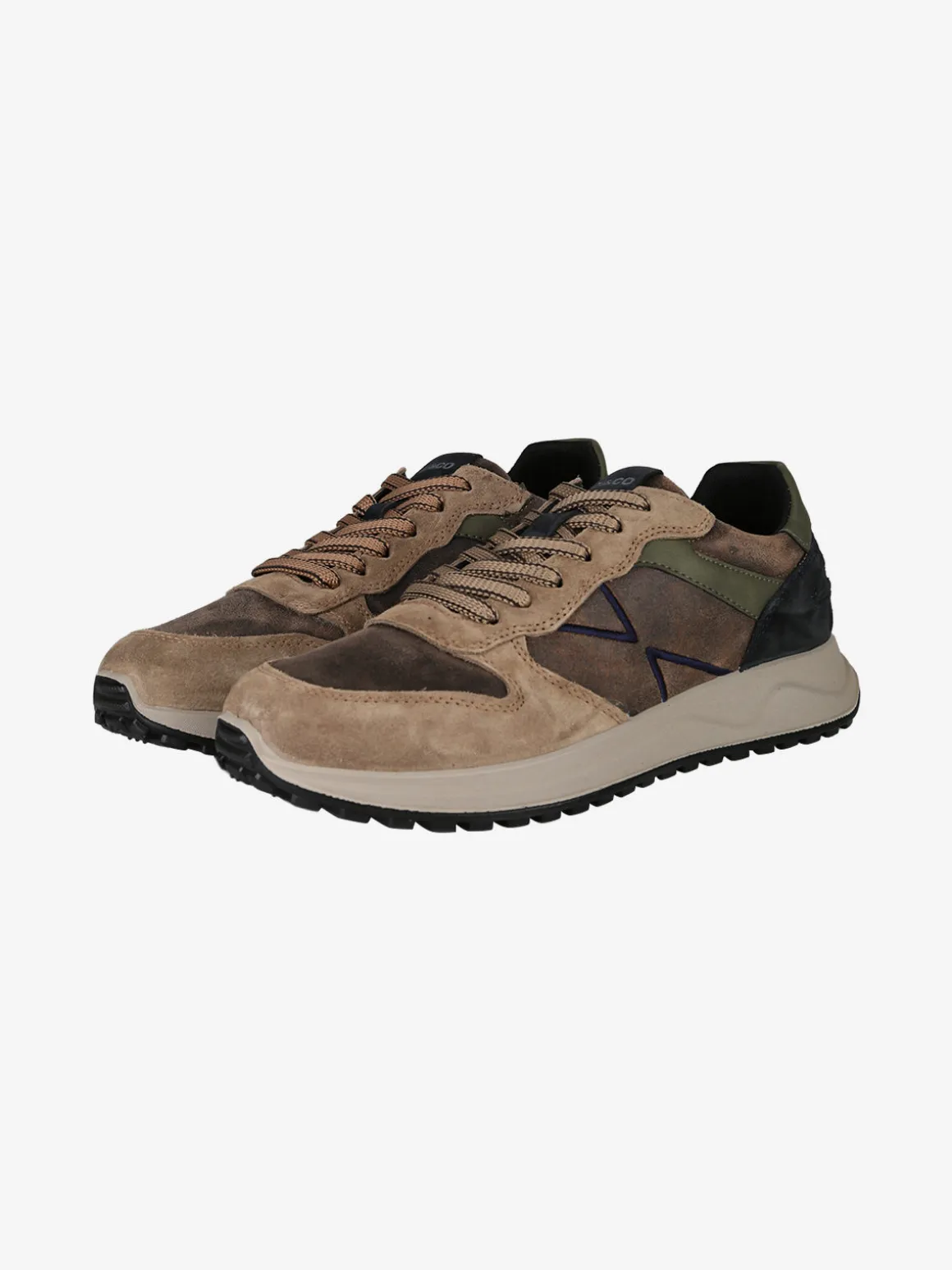 Igi&Co Sneakers uomo stringate in pelle scamosciata - multicolore