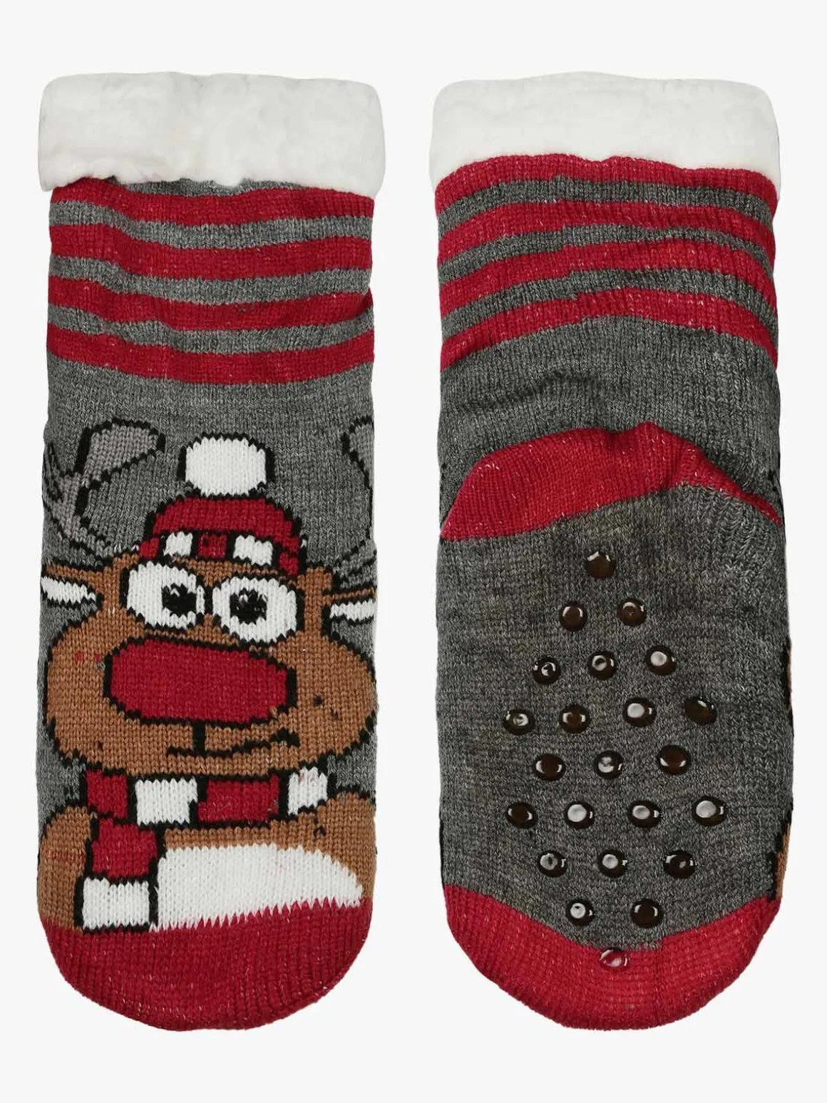 I Morbidosi Calze antiscivolo Natale da bambini con pelo interno