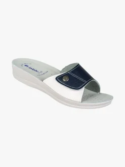 Inblu Ciabatta da donna con strappo - blu scuro