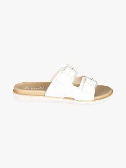Inblu DUAL DENSITY Ciabatte donna con doppia fibbia - bianco