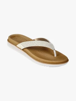 Inblu DUAL DENSITY Infradito donna con strass - bianco
