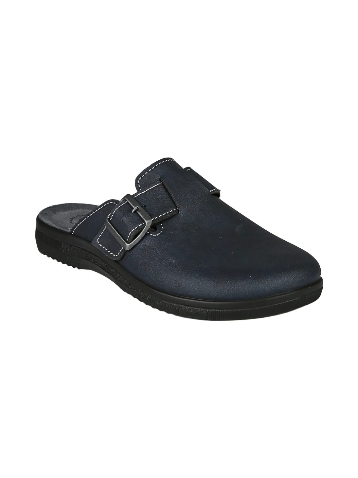 Inblu Pantofole da uomo con fibbia - blu scuro