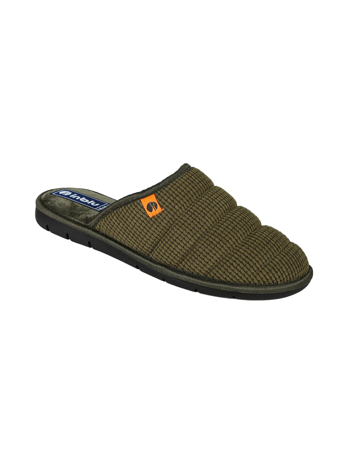 Inblu Pantofole da uomo imbottite - militare
