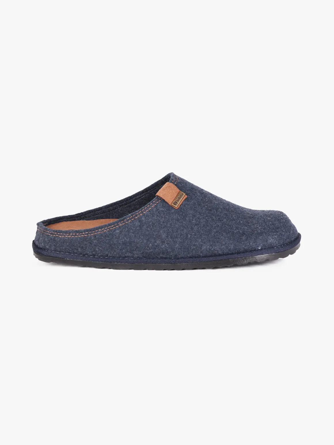Inblu Pantofole da uomo in feltro con fibbia