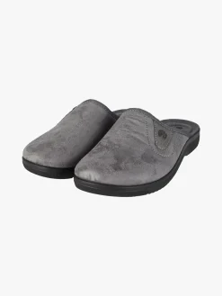 Inblu Pantofole da uomo in tessuto scamosciato con logo