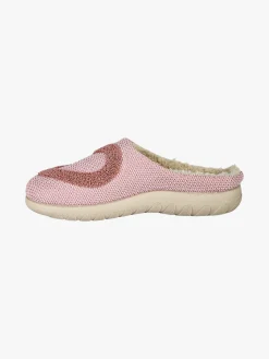 Inblu Pantofole donna con ecopelliccia e cuore - rosa