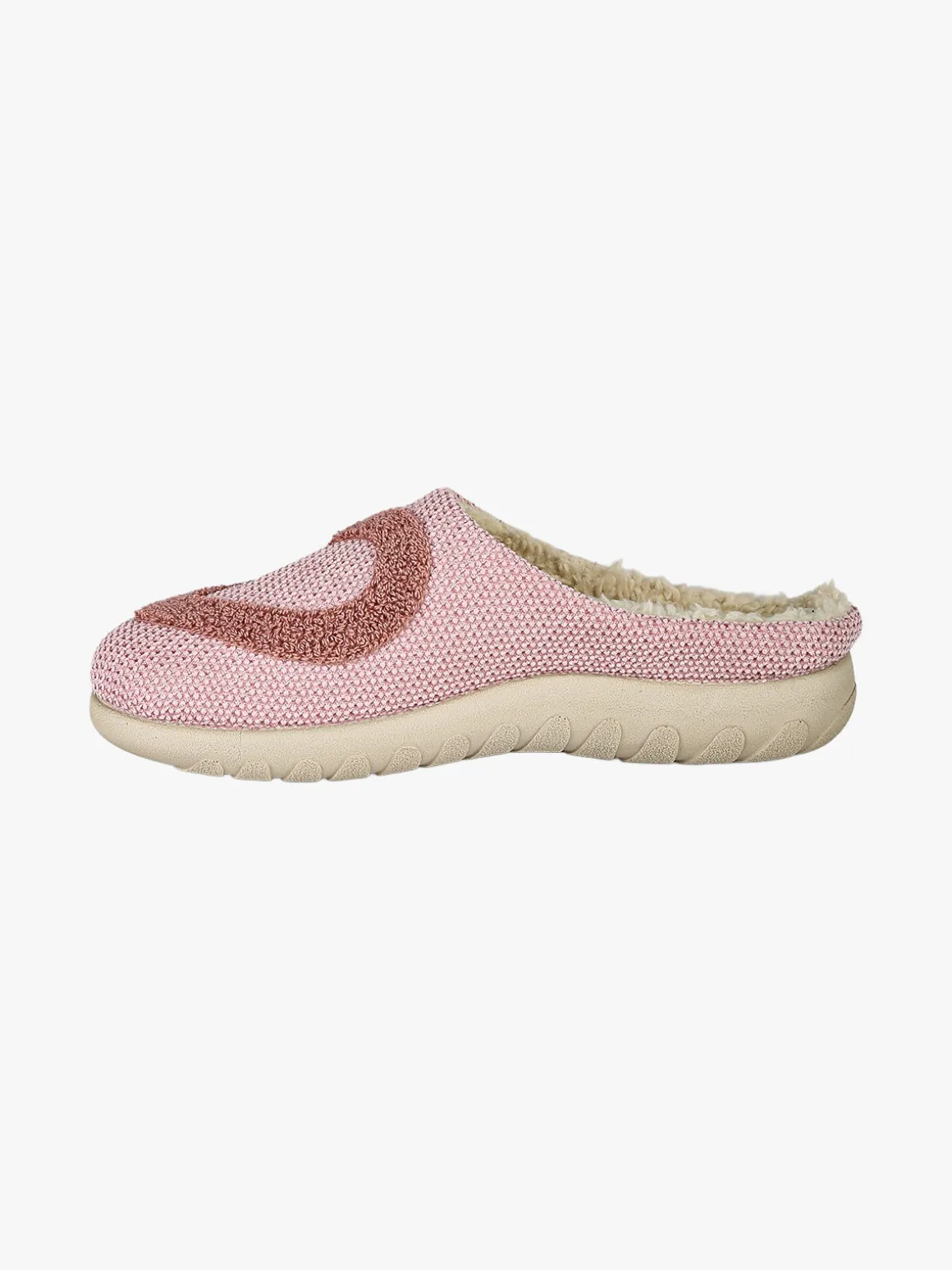 Inblu Pantofole donna con ecopelliccia e cuore - rosa