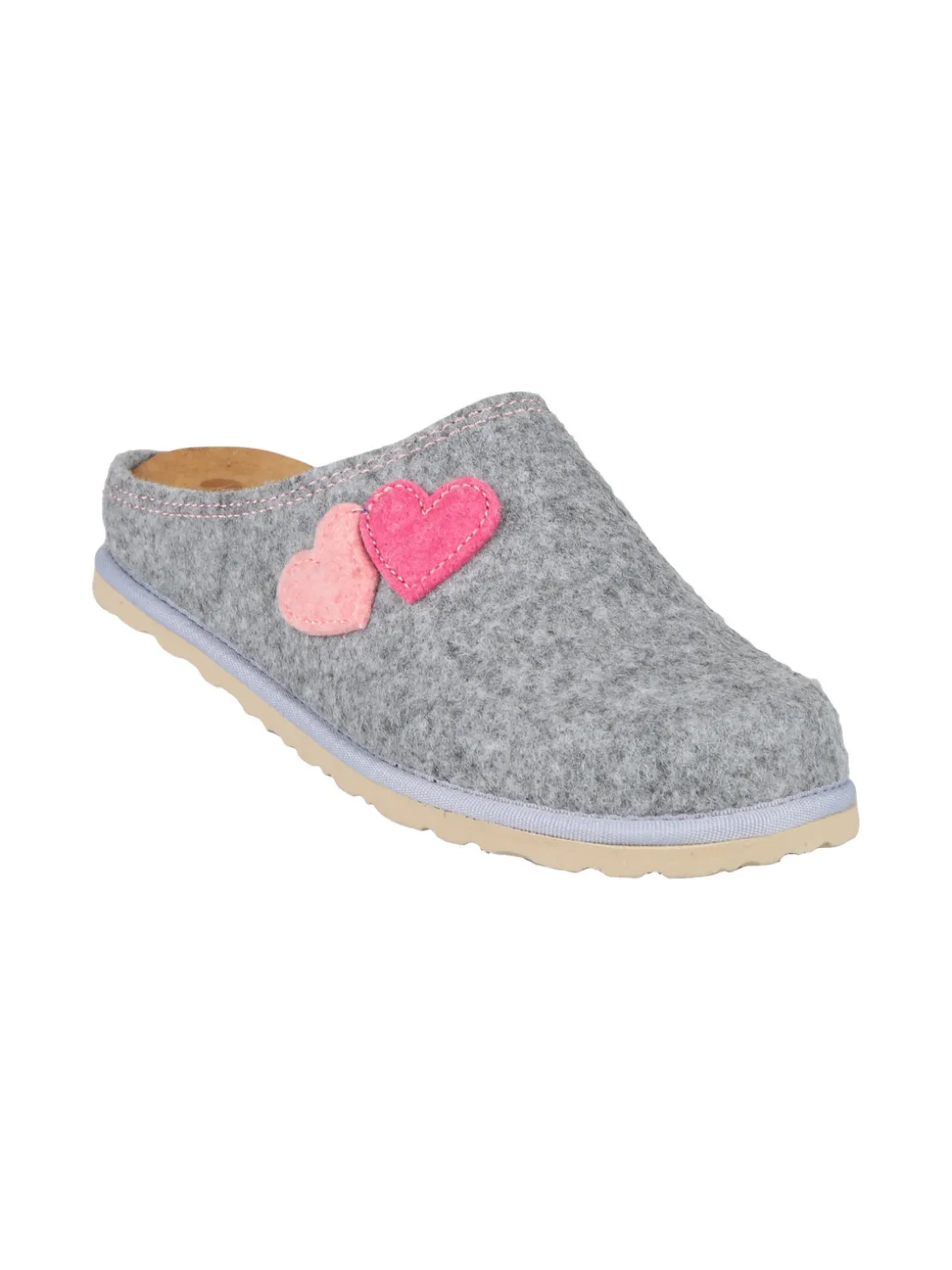 Inblu Pantofole donna cuori in feltro
