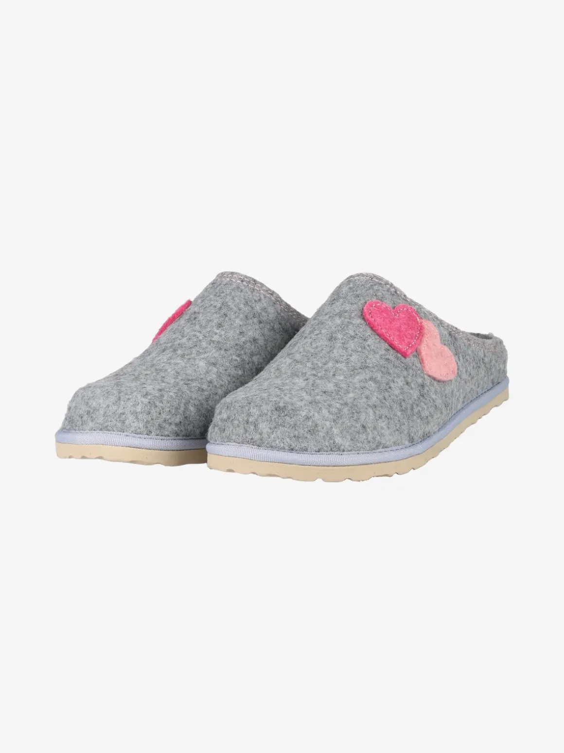 Inblu Pantofole donna cuori in feltro