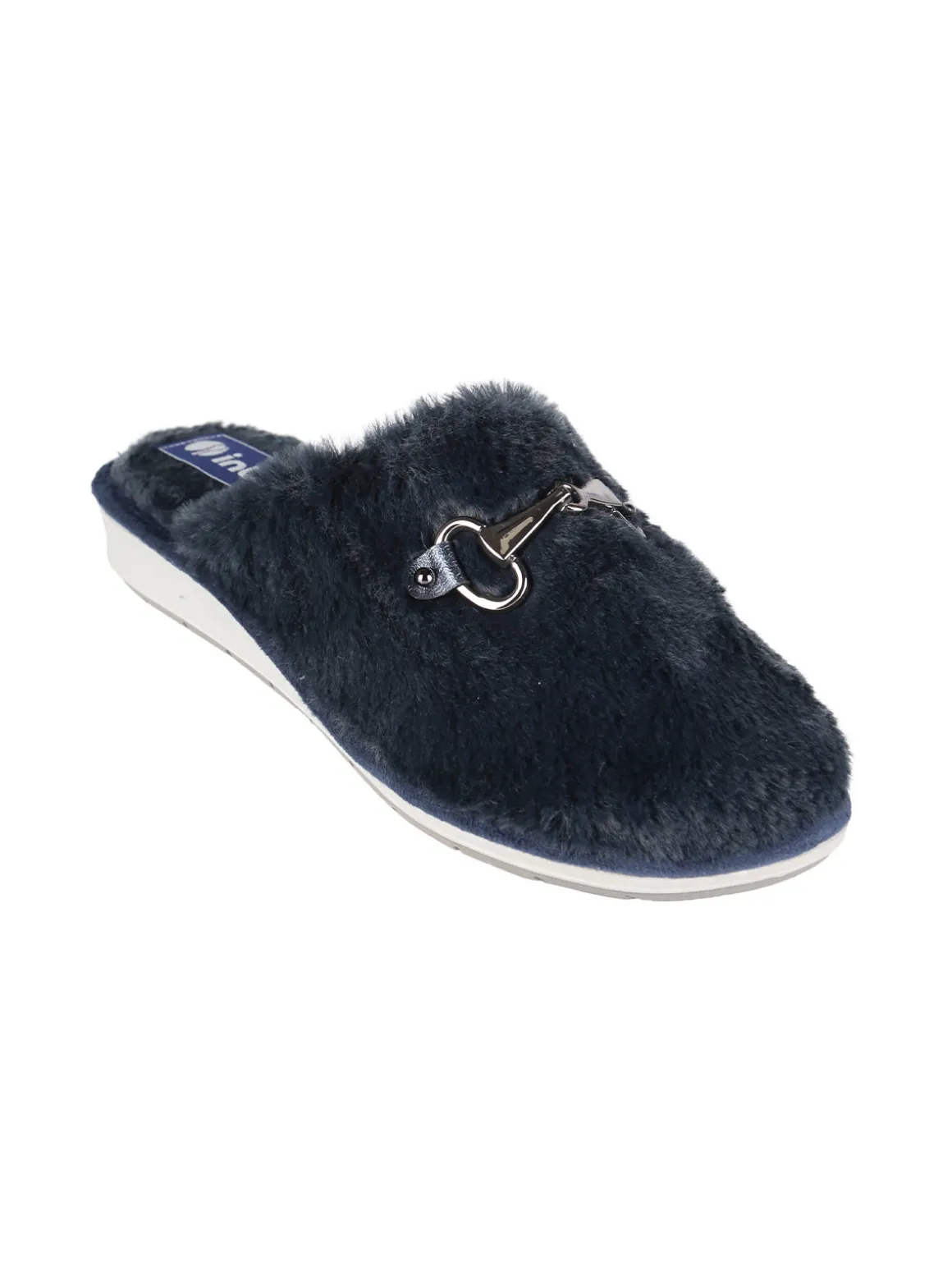 Inblu Pantofole donna in ecopelo con zeppa