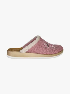 Inblu Pantofole donna invernali con bordo in ecopelliccia - rosa