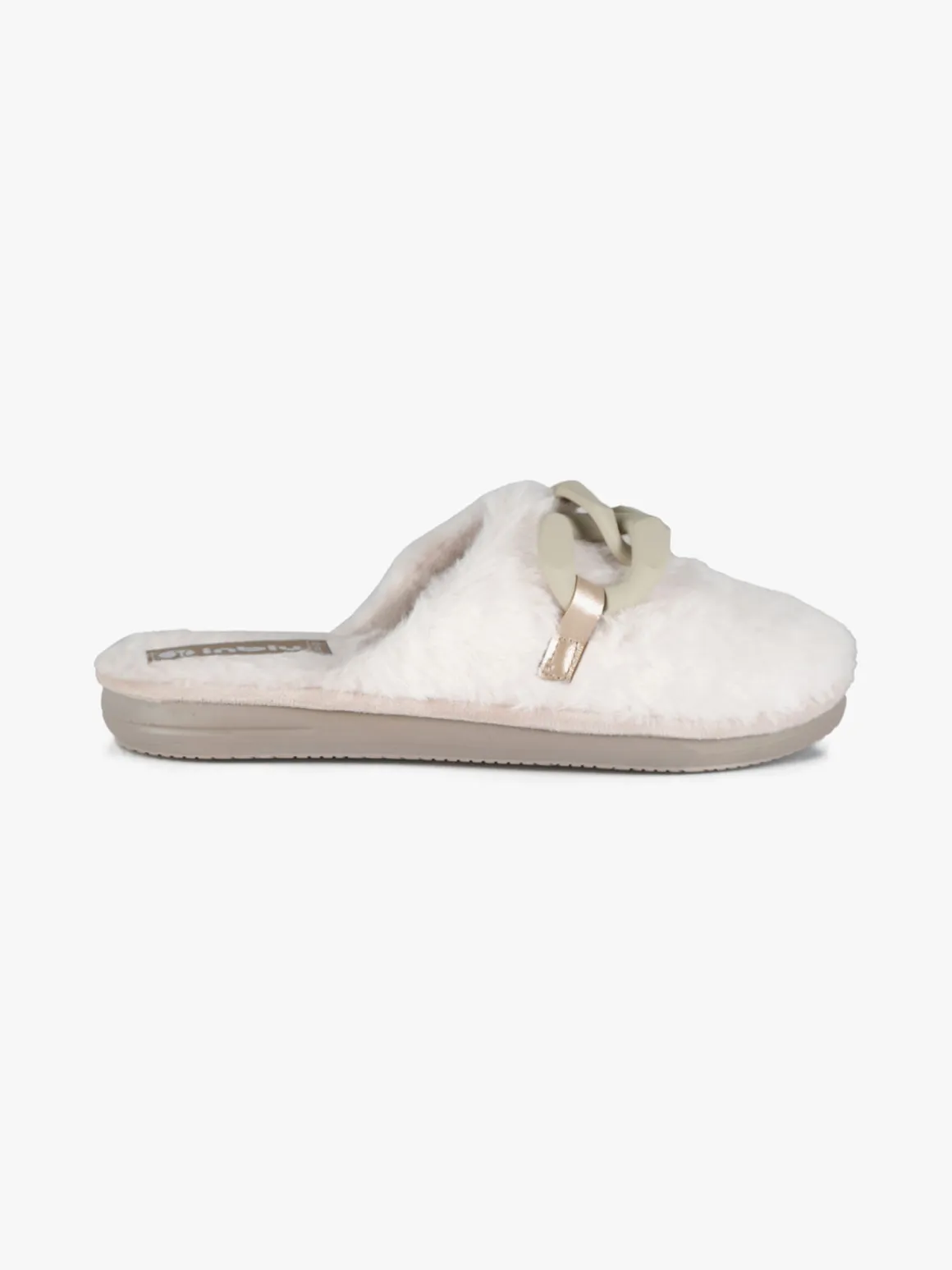 Inblu Pantofole donna pelose con catena