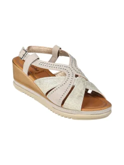 Inblu Sandali da donna con zeppa e borchie